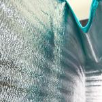 Reusable Green Woven Cooler Bag with Zipper – K017