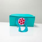 Reusable Green Cooler Bag, Small size, Rectangular shape with Zipper – K019