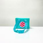 Reusable Green Cooler Bag Small Size, Square Shape, with Zipper – K020