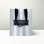 PP Non-Woven Elegant Black & White Fashion Reusable Shopping Bag – K012