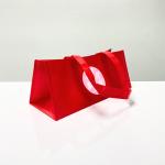 RPET Reusable White Shopping Bag with Flower Design – K015