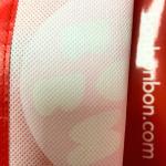 RPET Reusable White Shopping Bag with Flower Design – K015