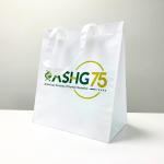 PP Non-Woven White Reusable Shopping Bag for Events – K016