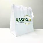 PP Non-Woven White Reusable Shopping Bag for Events – K016