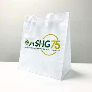 PP Non-Woven White Reusable Shopping Bag for Events – K016