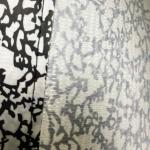 PP Woven Black White Reusable Shopping Bag with Notebook Design – K008