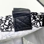 PP Woven Black White Reusable Shopping Bag with Notebook Design – K008