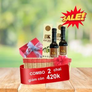 COMBO 2 Chai Nước Cốt Nhàu Nguyên Chất Tách Mùi 375 ml SK NONI Premium