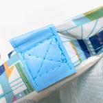 RPET Reusable Light Blue Shopping Bag with Scenic Print – K003