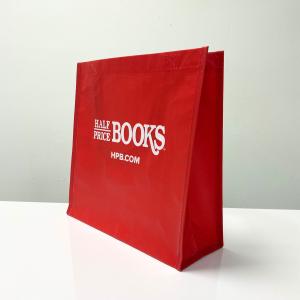 RPET Reusable Red Promotional Shopping Bag with Custom Print – K014