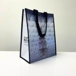 RPET Reusable Shopping Bag Grey Color with Custom Print – K009